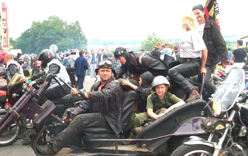 Dawne zloty motocyklowe w Miastku