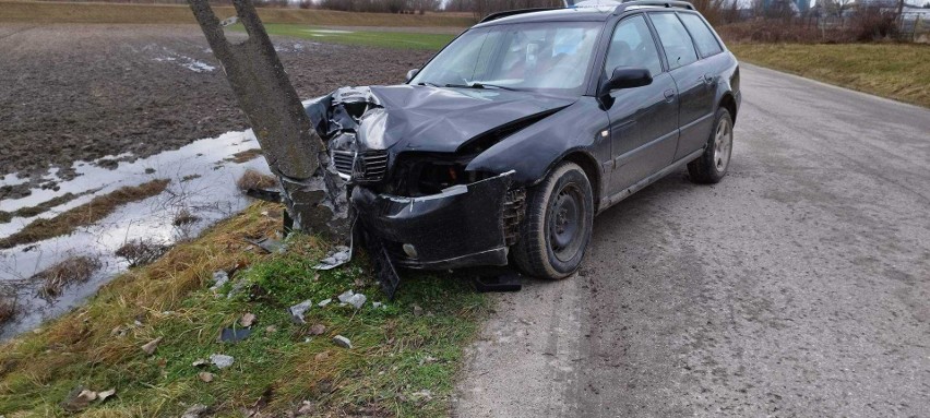 Samochód rozbity, kierowca zniknął. Co się wydarzyło w gminie Połaniec?
