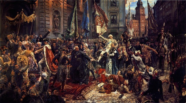 Obraz Jana Matejki “Konstytucja 3 maja 1791 roku” został namalowany na stulecie uchwalenia ustawy zasadniczej.