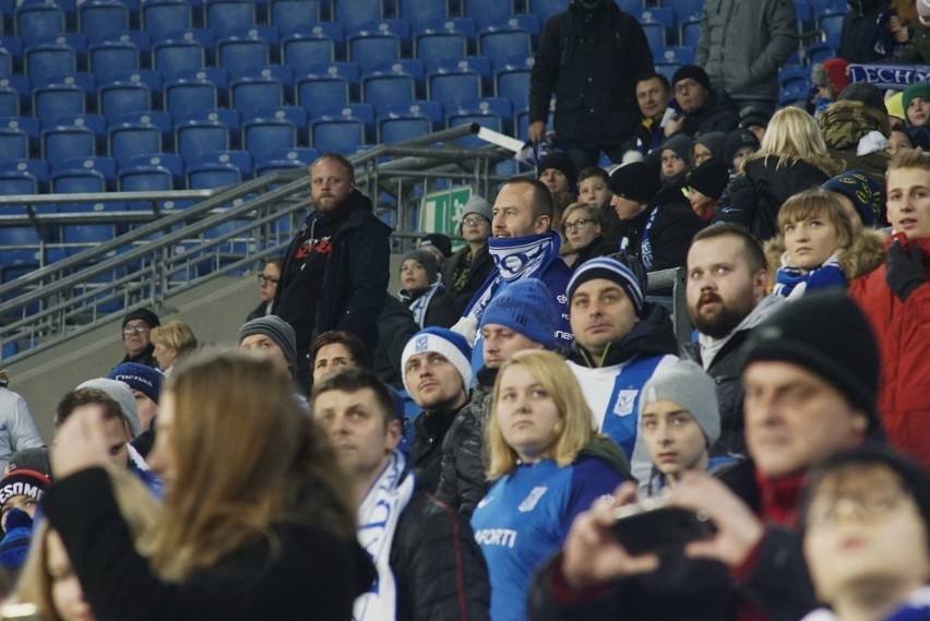 Podczas meczu Lech Poznań - Wisła Płock (2:1) atmosfera na...