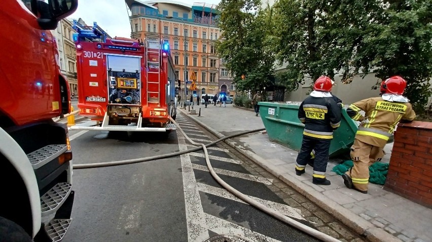 Pożar przy ul. Stawowej we Wrocławiu 15.10.2021