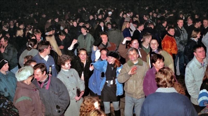 Sylwester w Raciborzu Plac Długosza - lata 90-te