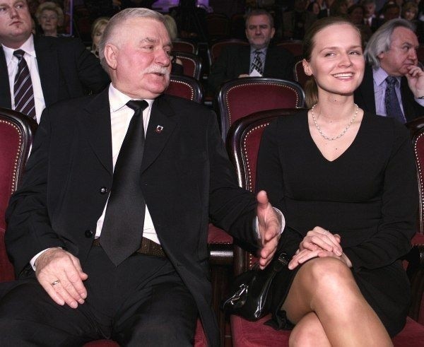 Maria Wiktoria Wałęsa z tatą Lechem Wałęsą.