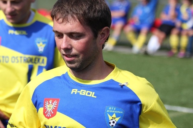 Michał Nosek strzelił trzecią bramkę dla Narwi.