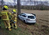 Wypadek w Tuchomku na DK 20. Dwie osoby są poszkodowane 