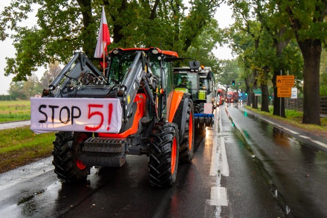 Protest rolników w Bydgoszczy.