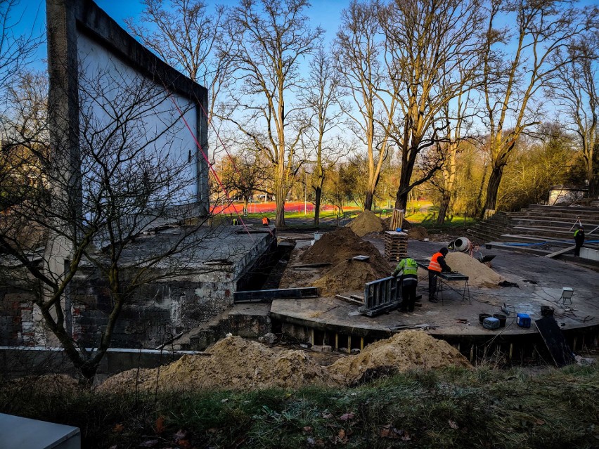 Szczecin. Budowa amfiteatru w Żydowcach. Jak idą prace? [ZDJĘCIA] - 9.12.2019