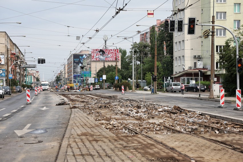 Ulica Głogowska jest remontowana na odcinku od Górczyna do...