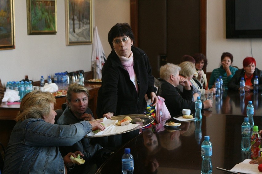 Żony górników z kopalni Kazimierz-Juliusz spotkały się z...