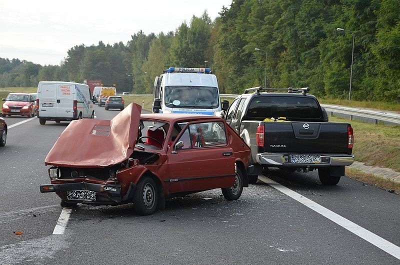 Zderzenie na "trójce" koło Zielonej Góry.