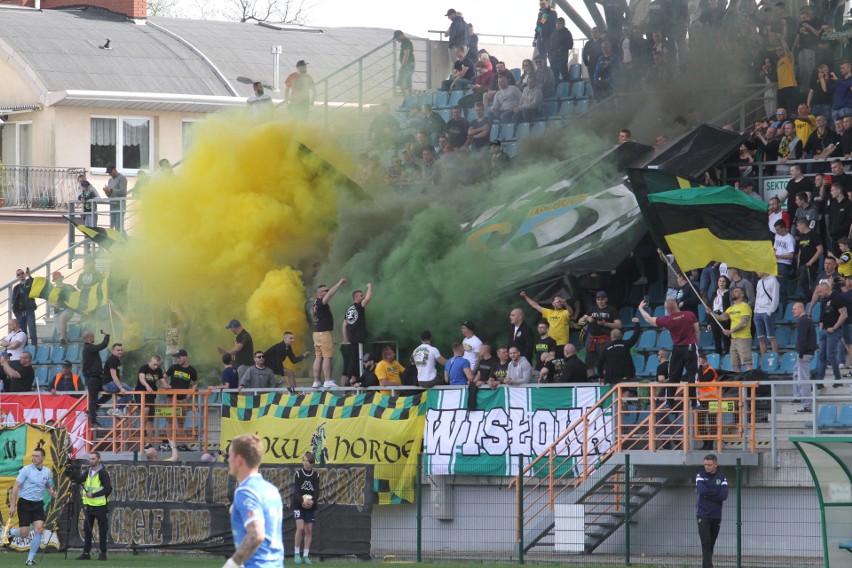 Siarka Tarnobrzeg -Widzew Łódź - doping kibiców!