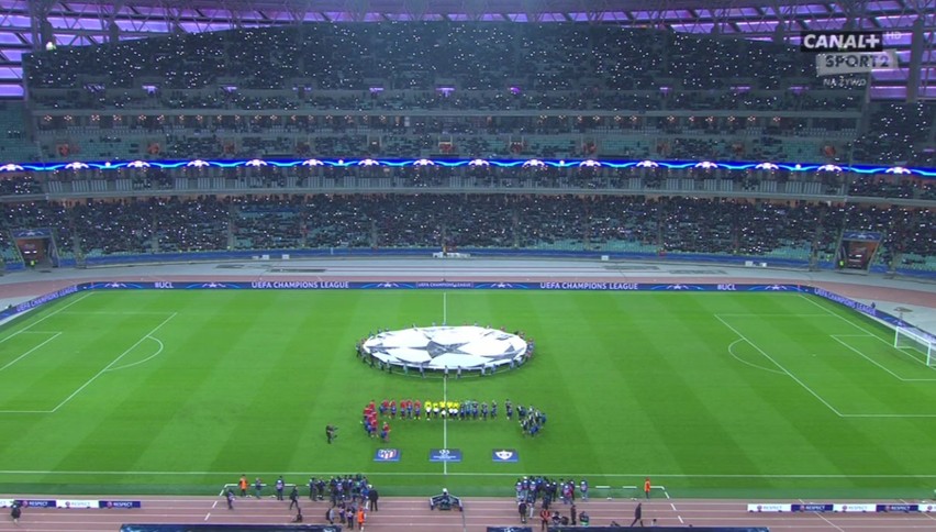 Tak prezentuje się stadion w Baku gdzie za rok zobaczymy...