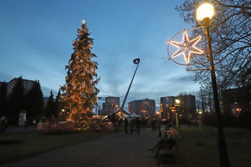 Park Śląski w świątecznych dekoracjach....