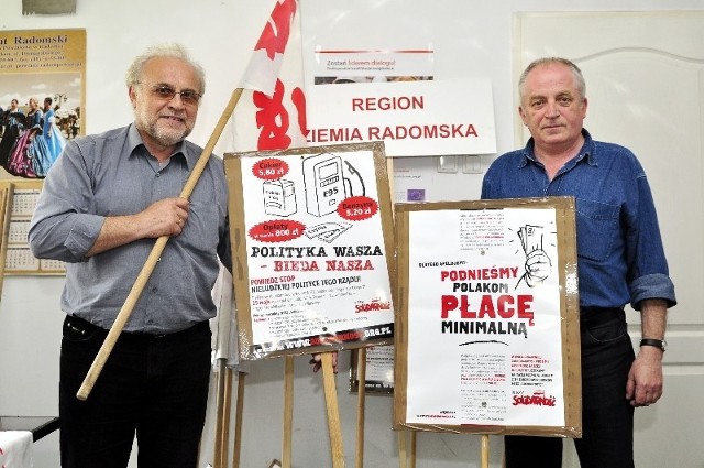 Do Warszawy wybieramy się z takimi hasłami &#8211; mówi Zdzisław Maszkiewicz (z lewej) Obok Krzysztof Kośla  