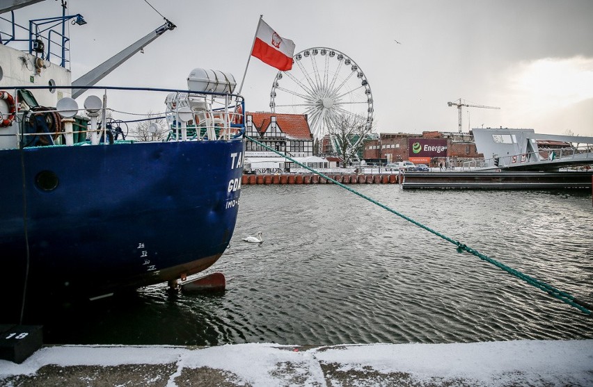 Sytuacja nad Motławą w Gdańsku stabilizuje się [3.01.2019]