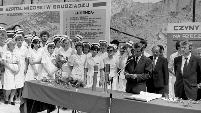 Trzydzieści sześć lat temu  w lipcu 1986 r. wmurowywano akt erekcyjny pod szpitala w Grudziądzu.