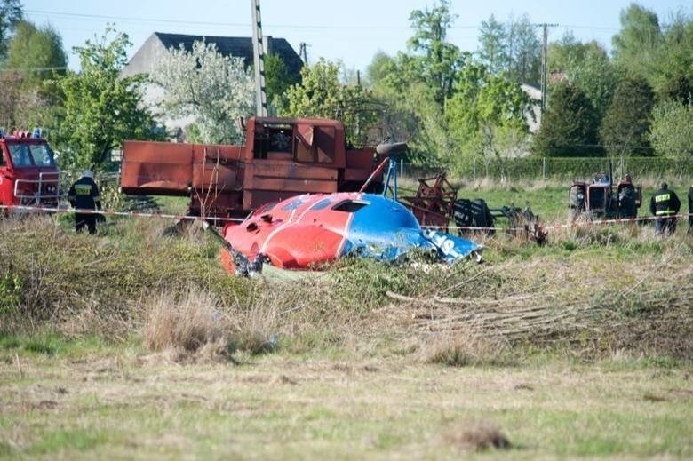 Wypadek śmigłowca w Czystej koło Słupska, 1 maja 2014