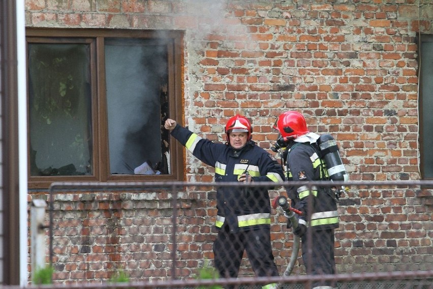 Pożar domu w osiedlu Miechocin w Tarnobrzegu 