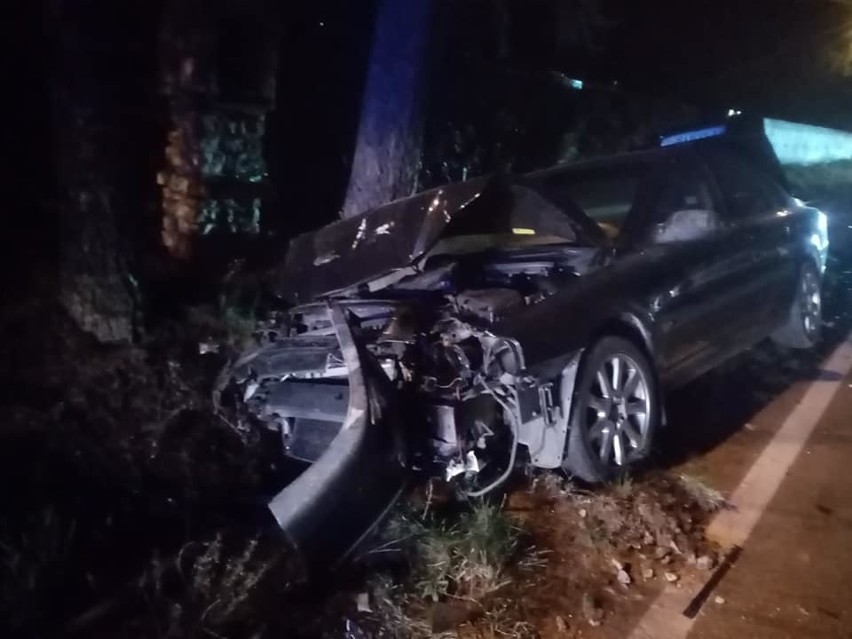 Wypadek między Niebyłą i Brzozówką. Poszkodowana kobieta w ciąży. Utrudnienia na drodze wojewódzkiej