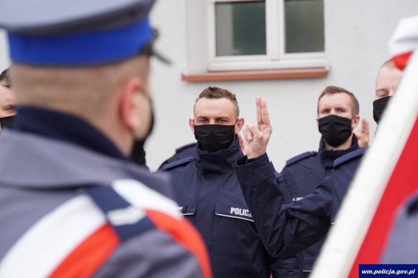 Ślubowanie nowych policjantów