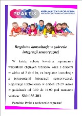 Bezpłatne konsultacje w zakresie integracji sensorycznej w poradni Praktis w Słupsku 
