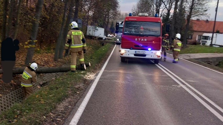 Druhowie z OSP Przesławice wspólnie ze strażakami z JRG w...