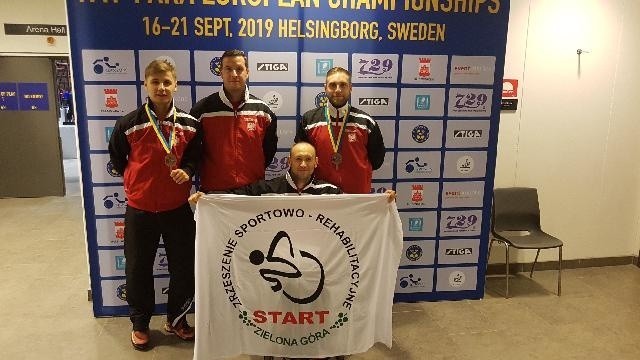 5 medali dla zawodników  ZSR „Start” Zielona Góra podczas Mistrzostw Europy Niepełnosprawnych w tenisie stołowym [ZDJĘCIA]