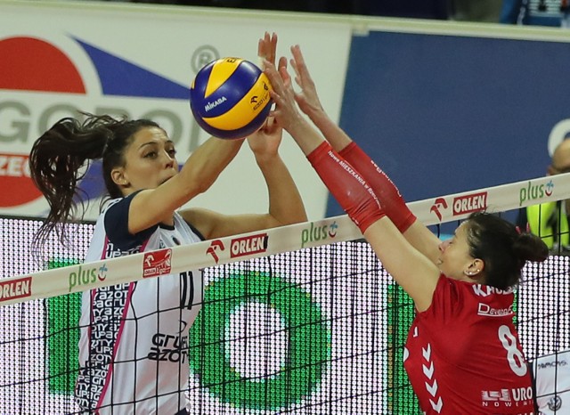 Szczecin 08 04 2017drugi mecz o awans do finalu orlen ligi chemik police developres rzeszow wygrany przez gospodynie 3-0na zdjeciu stefana veljkovic anna kaczmarfot.andrzej szkocki/ polska press