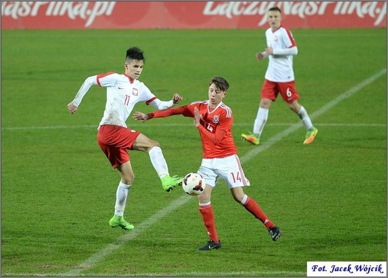 Filip Marchwiński w towarzyskim meczu reprezentacji Polski...