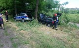 Belęcin: Wypadek radiowozu po policyjnym pościgu - policjanci zostali ranni [ZDJĘCIA]