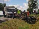 Wypadek z udziałem traktorzysty w Opocznie