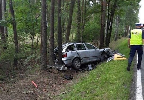 Wypadek w Bierdzanach.