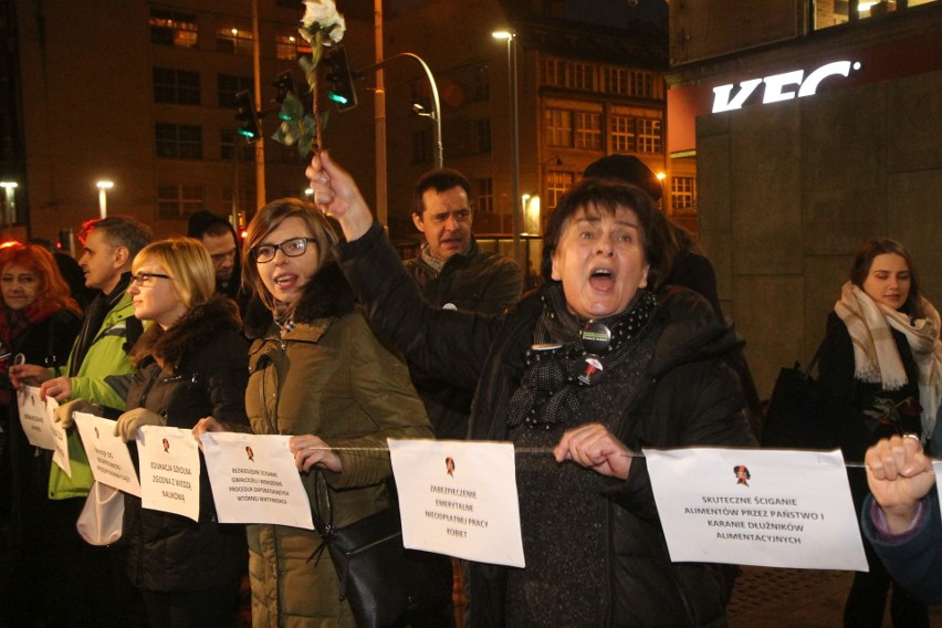 Kobiety zablokowały ul. Kazimierza Wielkiego na 10 minut....