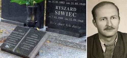 Ryszard Siwiec spoczywa na Cmentarzu Zasańskim w Przemyślu.