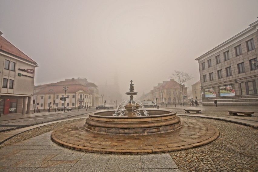 Białystok we mgle