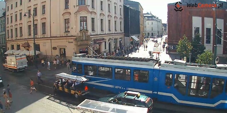 Kraków. Tramwaje stanęły na placu Wszystkich Świętych
