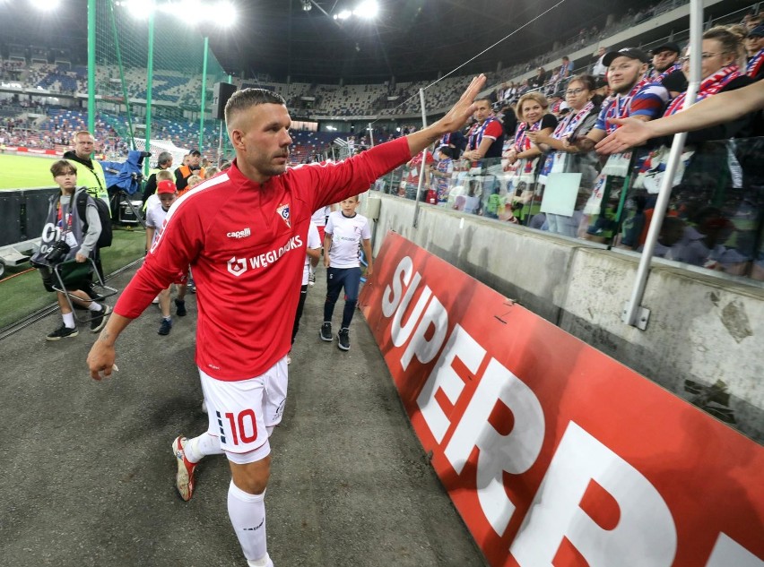 Lukas Podolski strzelił zwycięskiego gola dla Górnika Zabrze...