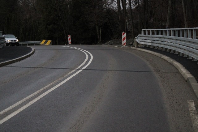 Nowy most na granicy Łęk i Trzemeśni w ciągu drogi powiatowej Myślenice-Wiśniowa