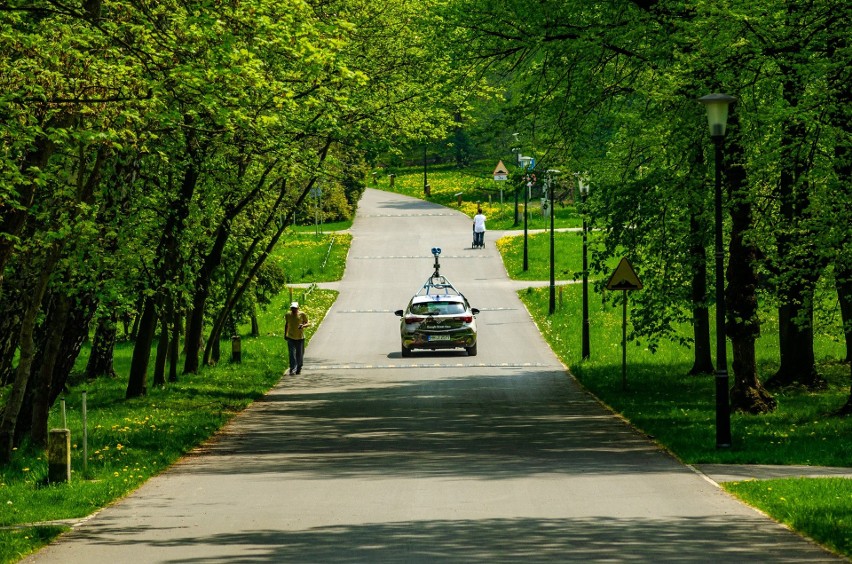 W Parku Śląskim w Chorzowie pojawił się samochód Google'a....