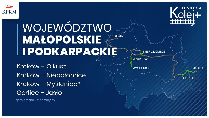 W ramach programu Kolej Plus do 2028 roku w Małopolsce...