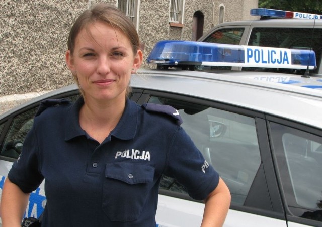 sierżant Ewelina Pielorz z Posterunku Policji w Gogolinie.