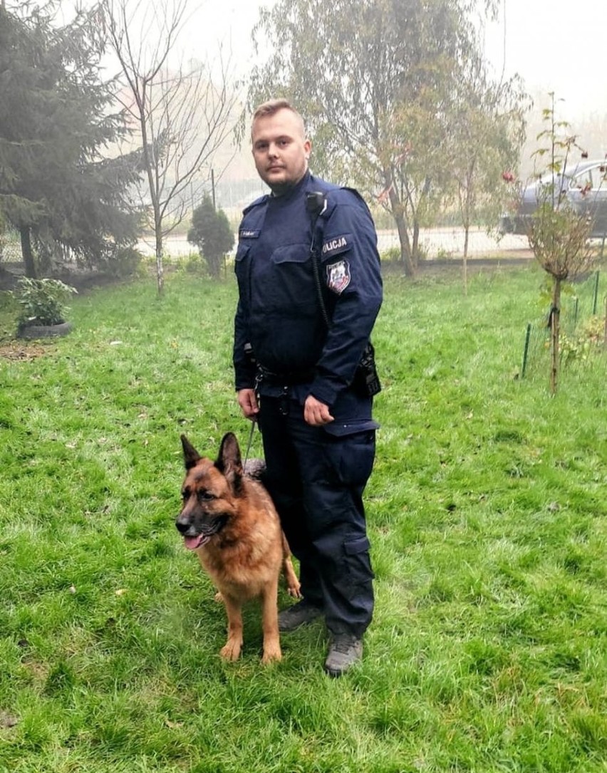 Hotina i jej pan - prudnicki policjant Wojciech Cieślar.