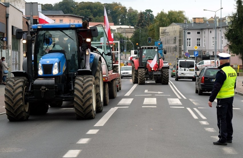 Protest rolników w Chojnicach