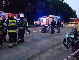 Wypadek w Zawierciu: motocykl zderzył się z samochodem ZDJĘCIA