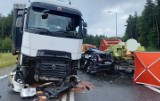 Tragiczny wypadek w Brzesku. Zderzyło się pięć samochodów, jedna osoba nie żyje