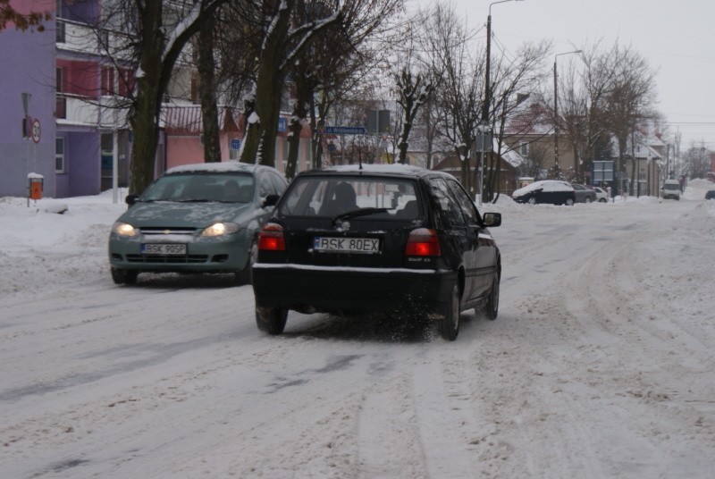 Sokółka pod śniegierm 