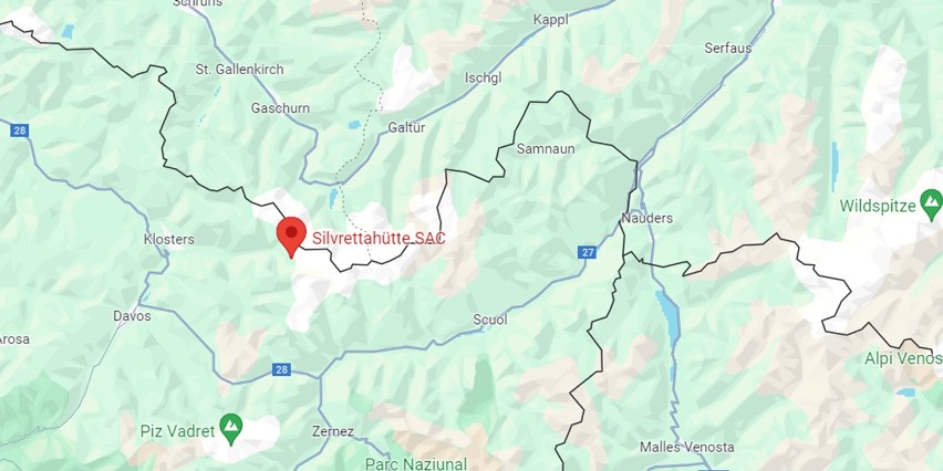 To właśnie przy granicy Szwajcarii i Austrii, w kurorcie...