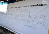 Wolna twórczość mieszkańców na placu budowy w Szczecinie