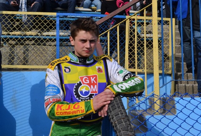Junior z Częstochowy Hubert Łęgowik zna grudziądzki tor. Startował w barwach GKM jako gość w 2013 r