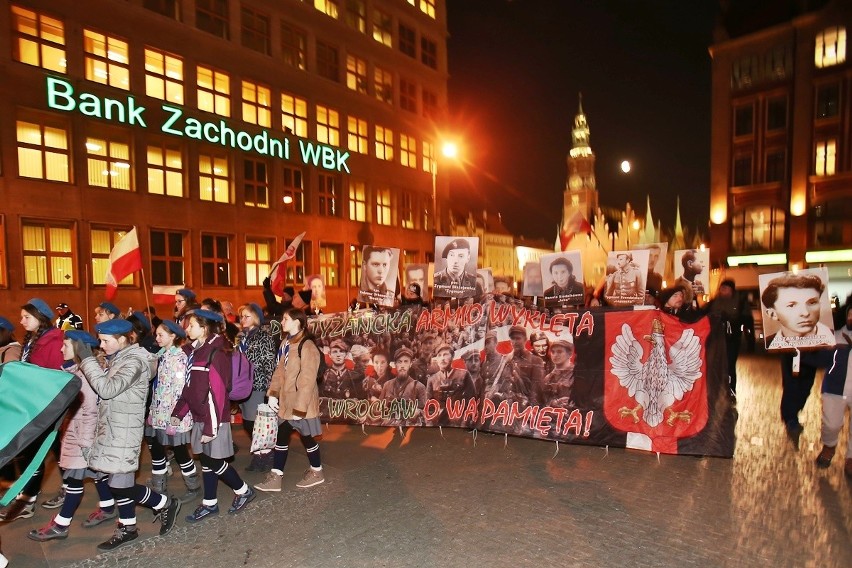 Marsz Pamięci Żołnierzy Wyklętych przeszedł przez Wrocław